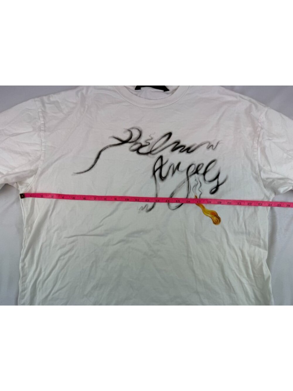 Palm Angels Foggy Logo White T-Shirt Graphic Tee Size XL - Picture 11 of 12